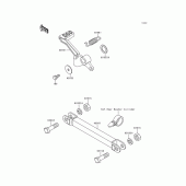 Схема вузла: Brake pedal/torque link для Kawasaki EX250 Ninja 250
