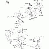 Схема вузла: Нижній обтічник для Kawasaki ZR750 Z750
