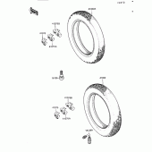 Схема узла: Шины для Kawasaki ZG1200 Voyager XII