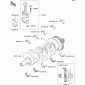 Схема вузла: Колінчастий вал для Kawasaki ZX636 Ninja ZX-6R
