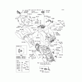 Схема узла: Топливный бак(1/2) для Kawasaki ZX1400 Ninja ZX-14R