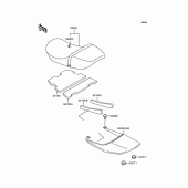 Схема узла: Сиденье для Kawasaki ZR400 Zephyr X