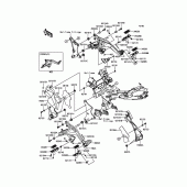 Схема вузла: Підніжки для Kawasaki EX650 ER-6F