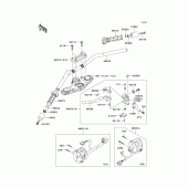 Схема вузла: Кермо & Пульт управління рульовим для Kawasaki EX650 Ninja 650