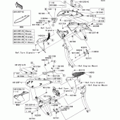 Схема вузла: Cowling(1/2)(center)(daf-dbf) для Kawasaki ZR1000 Z1000