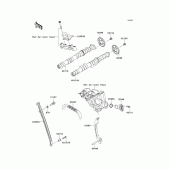 Схема вузла: Розподвал & Ланцюг ГРМ & Натягувач для Kawasaki ZX636 Ninja ZX-6R ABS
