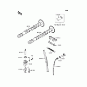 Схема узла: Распредвал и ГРМ для Kawasaki ZX400 ZXR400R