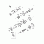 Схема узла: Трансмиссия для Kawasaki KX250/ KX252 KX250F