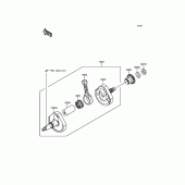 Схема вузла: Колінчастий вал для Kawasaki KX250/ KX252 KX250F