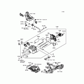 Схема вузла: Повітряний фільтр для Kawasaki EX250 Ninja 250