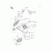 Схема вузла: Повітряний фільтр Kawasaki EX650 Ninja 650 ABS