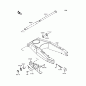 Схема вузла: Swing arm для Kawasaki ZX400 ZXR400R