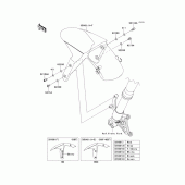 Схема вузла: Переднє крило для Kawasaki ZX1000 Ninja ZX-10R ABS