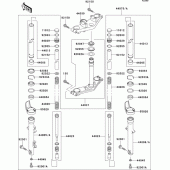Схема узла: Вилка передней оси для Kawasaki ER500 ER-5