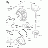 Схема узла: Карбюратор parts(1/2) для Kawasaki ZX600 ZZ-R600