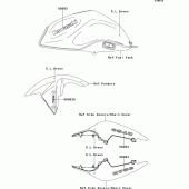 Схема вузла: Decals(clgreen)(mcf) для Kawasaki ZR750 Z750 ABS