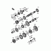 Схема узла: Трансмиссия для Kawasaki EX400 Ninja 400R