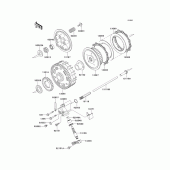 Схема вузла: Зчеплення для Kawasaki EJ650 W650