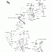 Схема вузла: Нижній обтічник для Kawasaki ZR750 Z750