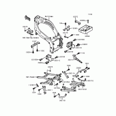 Схема вузла: Батарейний відсік для Kawasaki ZX400 ZXR400