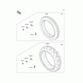 Схема узла: Шины для Kawasaki ZX1000 Ninja ZX-10R