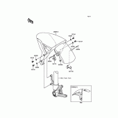 Схема вузла: Переднє крило для Kawasaki ZX1000 Ninja H2R