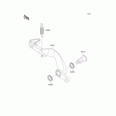 Схема узла: Лапка тормоза для Kawasaki KX100