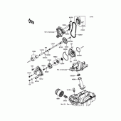 Схема вузла: Масляний насос для Kawasaki ZX1000 Ninja ZX-10R