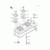 Схема вузла: Клапанна кришка для Kawasaki ZX750 Ninja ZX-7R