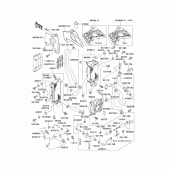 Схема узла: Радиатор (1/3)(klx250-e1/e2) для Kawasaki KLX250 KLX250SR