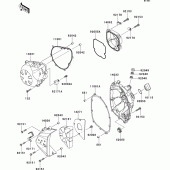 Схема узла: Engine cover(s) для Kawasaki ZR750 Z750R ABS