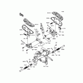 Схема вузла: Підніжки для Kawasaki VN900 Vulcan 900 Classic