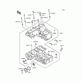 Схема вузла: Картер двигуна для Kawasaki ZR400 Zephyr X