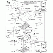 Схема узла: Кофры(1/2)(trunk) для Kawasaki VN1700 VN1700 Voyager ABS