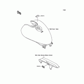 Схема вузла: Інформаційні наклейки для Kawasaki VN250 Eliminator 250V