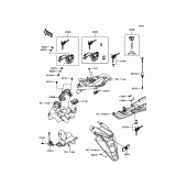 Схема вузла: Замок запалювання для Kawasaki ZR800 Z800 ABS