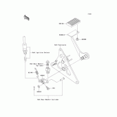Схема вузла: Лапка гальма для Kawasaki VN1500 VN1500 Mean Streak