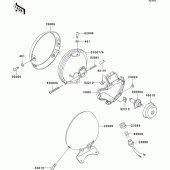 Схема вузла: Headlight(s) для Kawasaki VN1500 VN1500 Classic