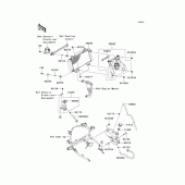 Схема вузла: Радіатор для Kawasaki EX250 Ninja 250