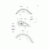 Схема вузла: Decals(red/beige)(vn1500-n1) для Kawasaki VN1500 Vulcan 1500 Classic FI