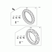 Схема вузла: Шини для Kawasaki EX300 Ninja 300 ABS