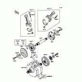 Схема узла: Коленчатый вал для Kawasaki VN1500 VN-15