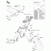 Схема вузла: Переднє крило для Kawasaki EX650 Ninja 650 ABS