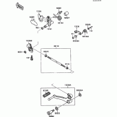 Схема узла: Переключатель передач для Kawasaki EX500 GPZ500