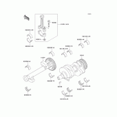 Схема узла: Коленчатый вал для Kawasaki EN500 Vulcan 500 LTD