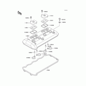 Схема узла: Клапанная крышка для Kawasaki ZX1100 Ninja ZX-11