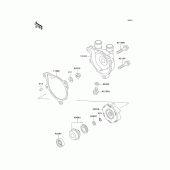 Схема вузла: Водяний насос Kawasaki KL650 KLR650