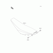 Схема вузла: Сидіння для Kawasaki KX125