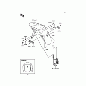 Схема вузла: Переднє крило для Kawasaki KLE650 Versys 650 ABS