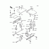Схема узла: Сиденье для Kawasaki ZX400 ZXR400R